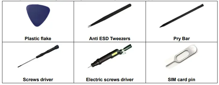 TCL T771K Full Phone -tools