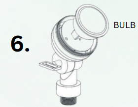 ABBA LIGHTING SPB06 Brass Spot Light - light cable