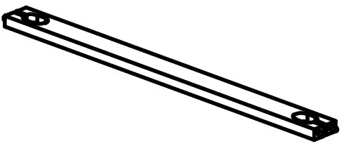 The Home Depot LL WF289702AAD Farmhouse Counter Height Rectangle Brown Wood Top Dining Table - Component 3