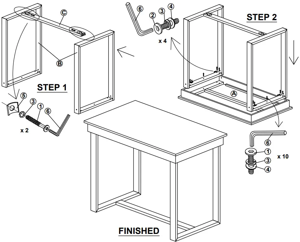 The Home Depot LL WF289702AAD Farmhouse Counter Height Rectangle Brown Wood Top Dining Table - Figure