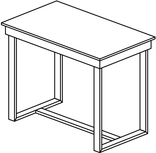 The Home Depot LL WF289702AAD Farmhouse Counter Height Rectangle Brown Wood Top Dining Table