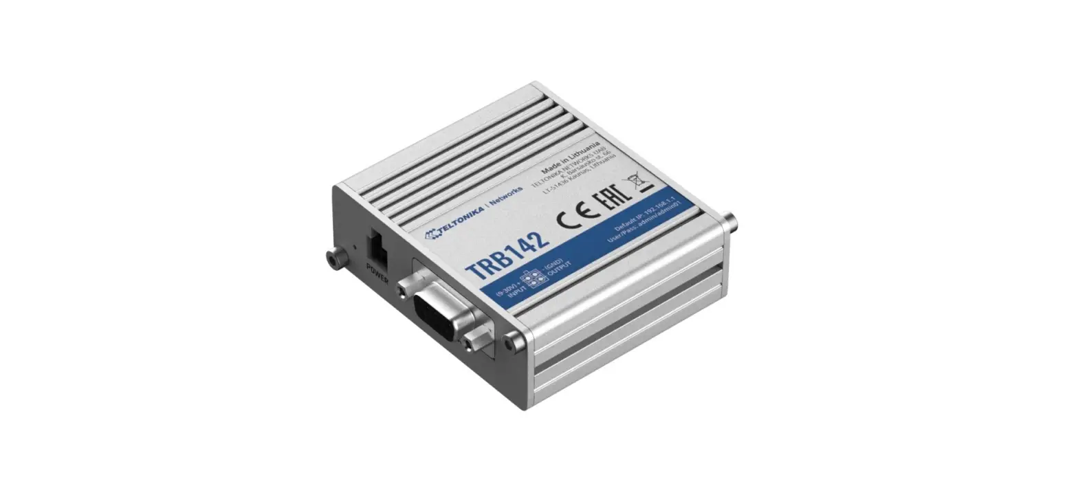 Teltonika Trb142 Cat 1 Lte Industrial Gateway User Guide Teltonika Trb142 Cat 1 Lte Industrial Gateway User Guide