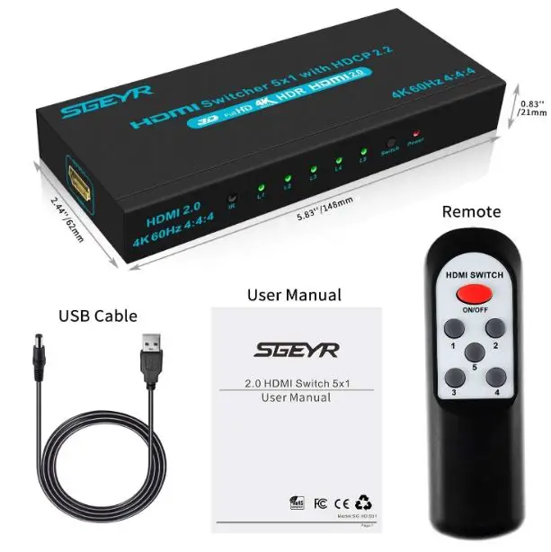 SGEYR 8541770060 HDMI Switcher-fig-5