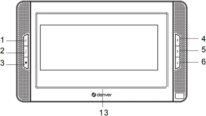 denver MTW-1098 Portable DVD Player - Main unit 1