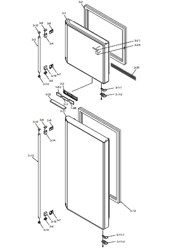 SHARP-SJ-GC584R-BK-SL-Refrigerator-Freezer-3