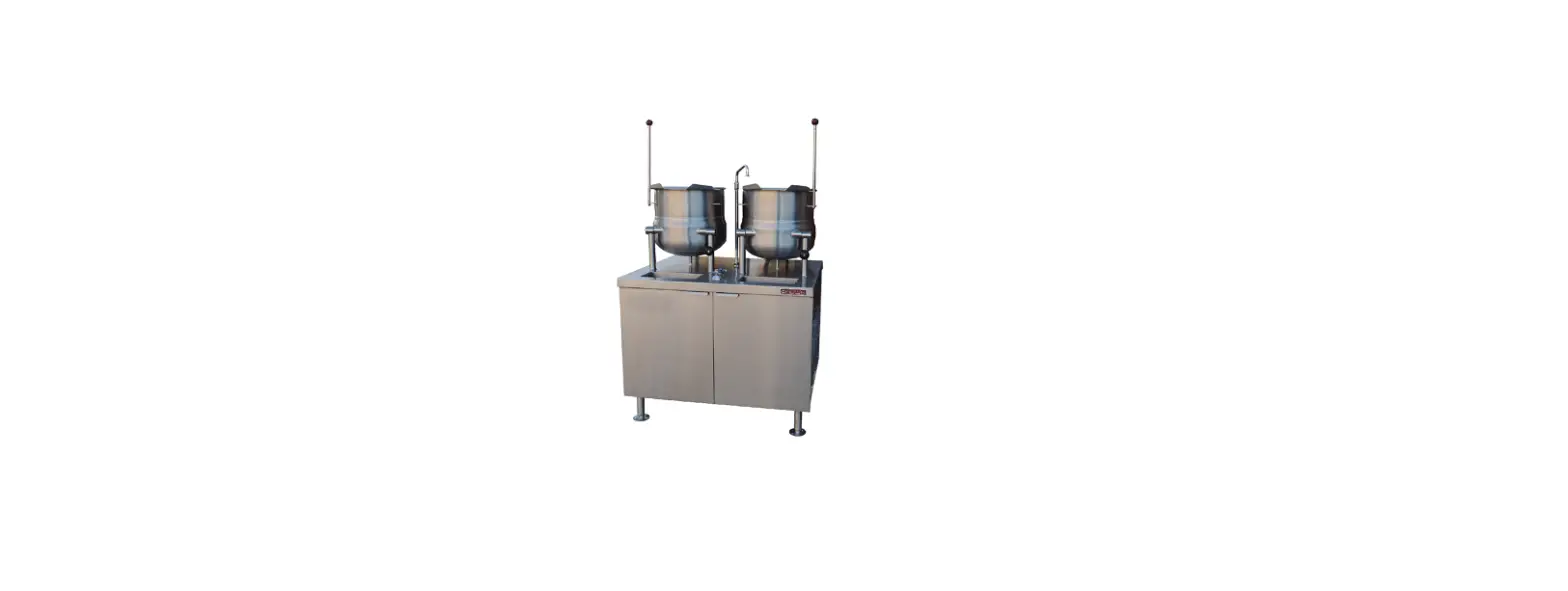 Crown Emt-6 Direct Steam Kettles Mounted On Electric Boiler Cabinet Base User Manual