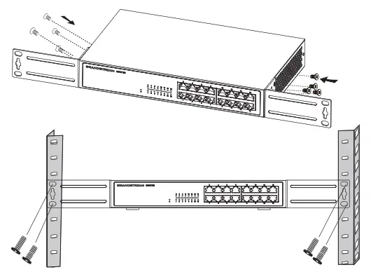 GRANDSTREAM GWN7703 24 Port Unmanaged Gigabit Switch - Dextib