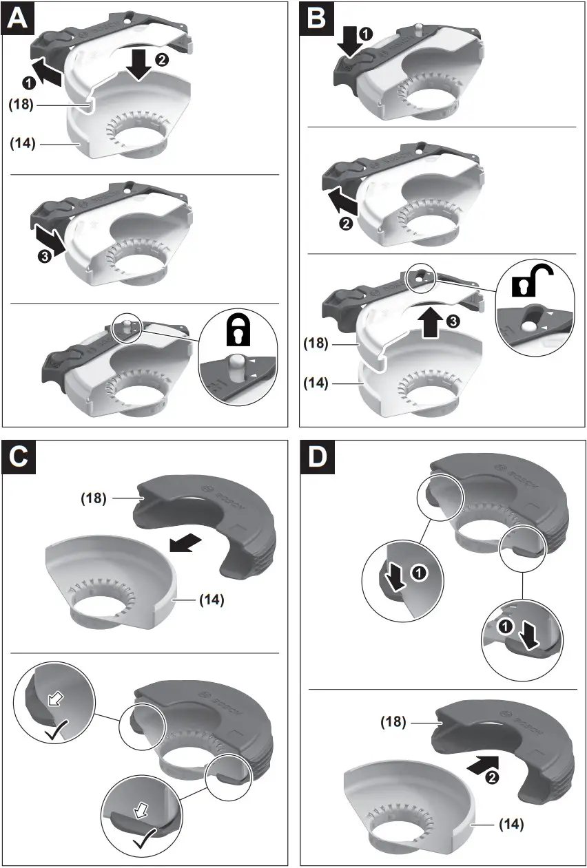 BOSCH GWX 18V 10 Angle Grinder - FIGURE 1