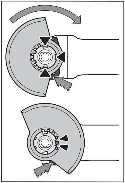 BOSCH GWX 18V 10 Angle Grinder - Protective guard
