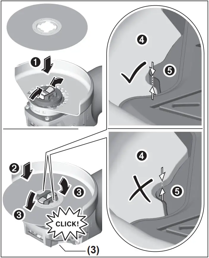 BOSCH GWX 18V 10 Angle Grinder - abrasive tool