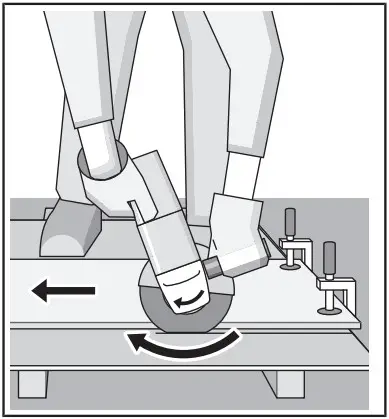 BOSCH GWX 18V 10 Angle Grinder - power tool