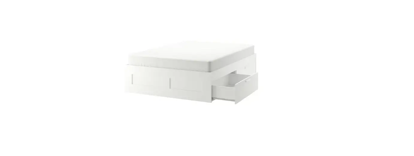 Ikea 203.691.34 Brimnes Bed Frame With Storage White Instructions
