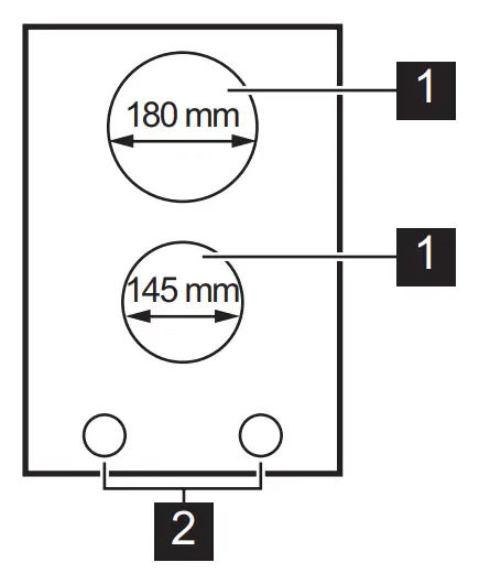 Cooking surface layout