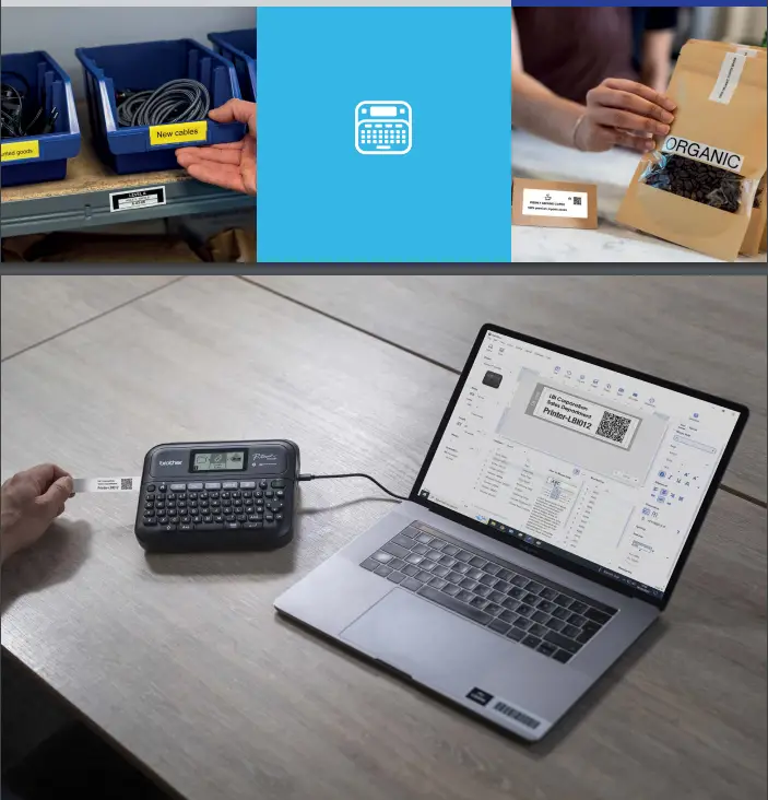 brother PT D460BT Label Printer - printer 1