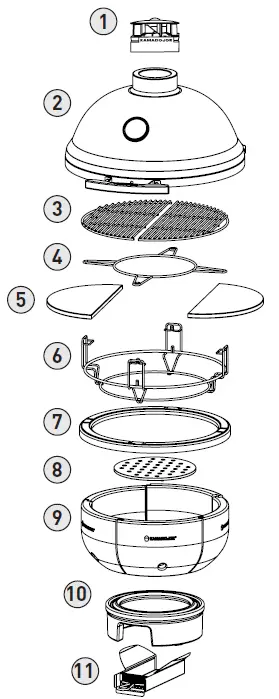 KAMADO-JOE-KJ15042621-Kamado-Cooking-Charcoal-Grill-fig-2