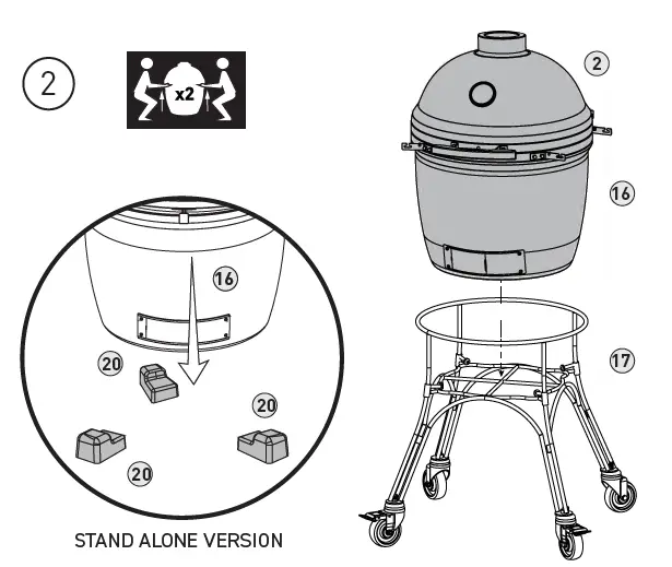KAMADO-JOE-KJ15042621-Kamado-Cooking-Charcoal-Grill-fig-5
