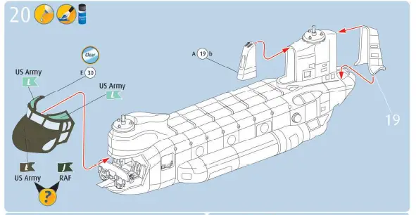 Revell -RV03876-MH-47-Chinook-Plastic-Model-Kit-12
