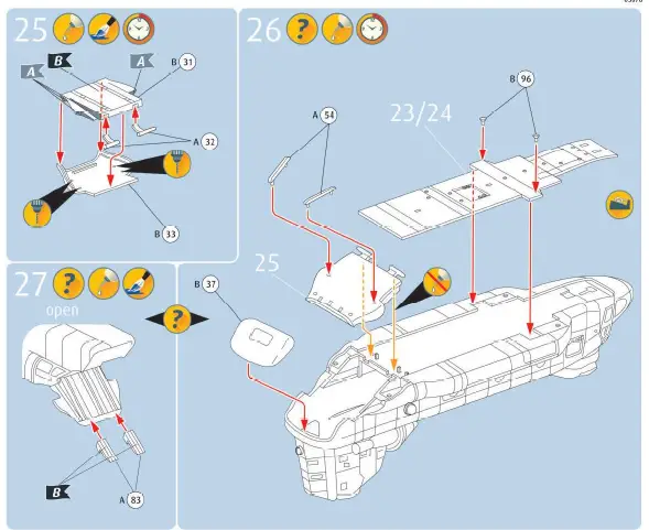 Revell -RV03876-MH-47-Chinook-Plastic-Model-Kit-14