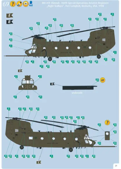 Revell -RV03876-MH-47-Chinook-Plastic-Model-Kit-30