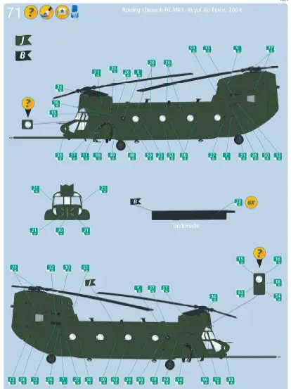 Revell -RV03876-MH-47-Chinook-Plastic-Model-Kit-32