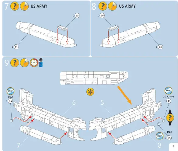 Revell -RV03876-MH-47-Chinook-Plastic-Model-Kit-7