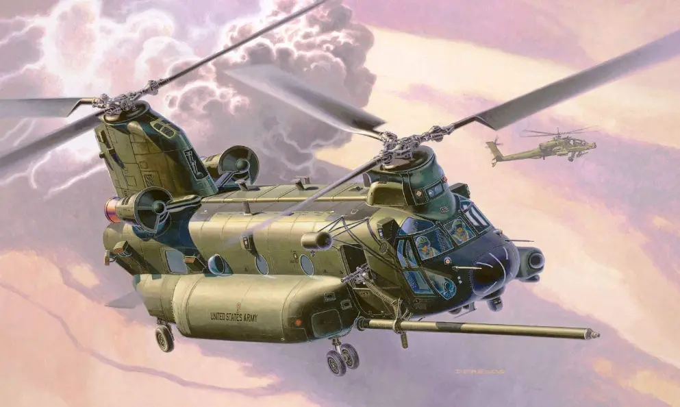 Revell Rv03876 Mh-47 Chinook Plastic Model Kit Owner's Manual