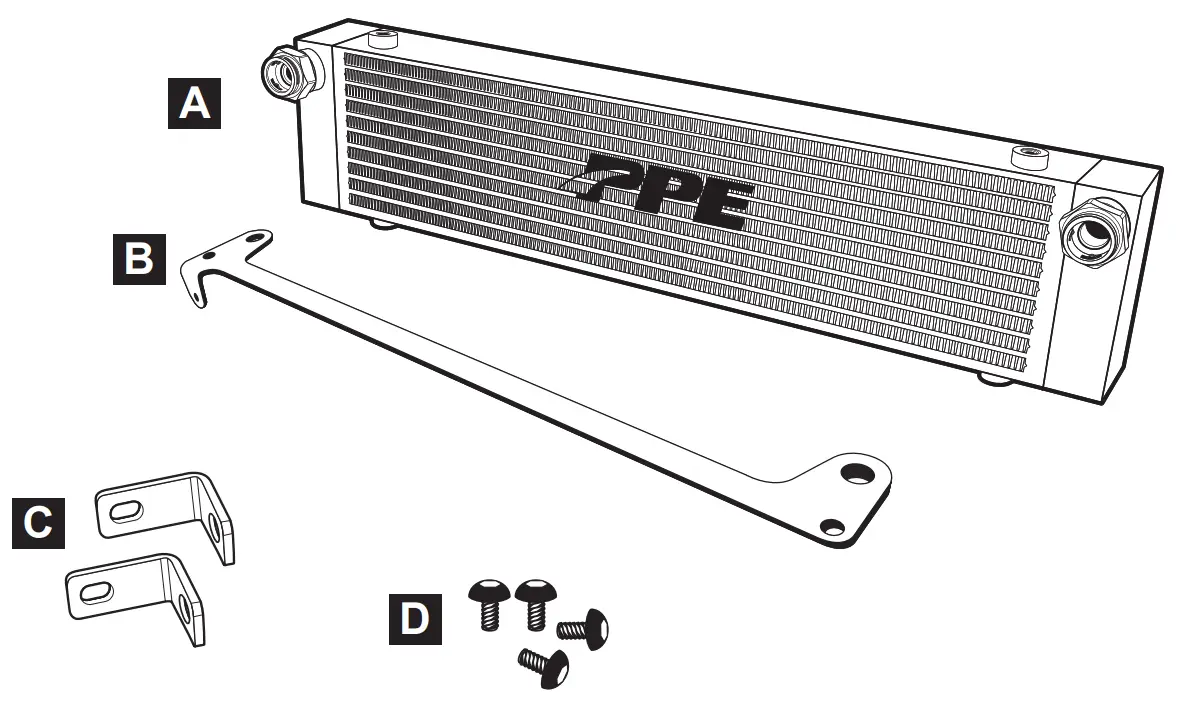 PPE 124062106 Performance Transmission Cooler Bar and Plate Style - Fig 1