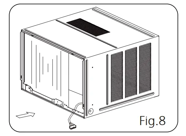 Install the unit into the cabinet 