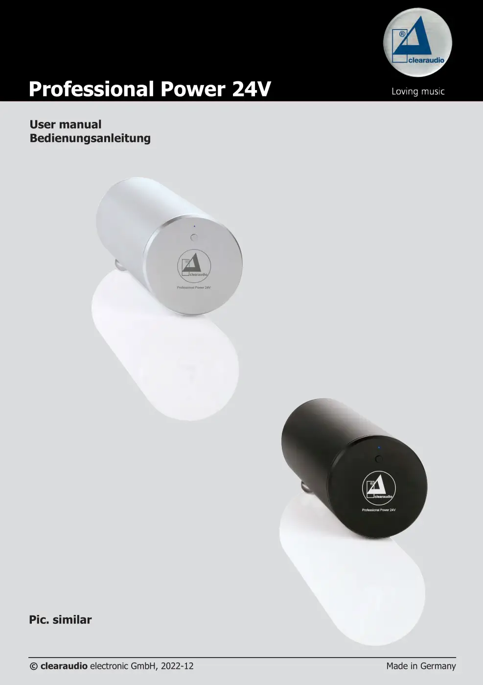 clearaudio 24V Electronic GmbH Professional Power User Manual