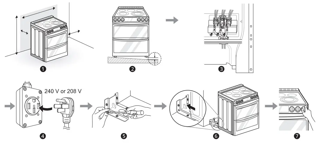 LG LTEL7337F Smart Double Oven Slide In Electric Range