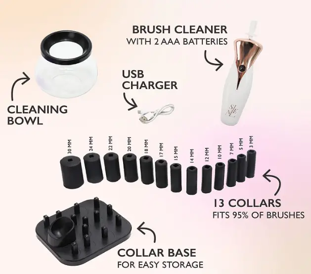 Selene-HB-826-Rechargeable-makeup-brush-cleaner-fig-1