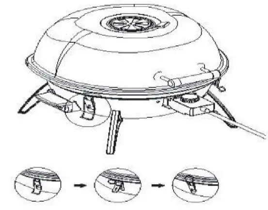 Homewell HMW GR103 Tabletop Electric Indoor and Outdoor Grill - Step7