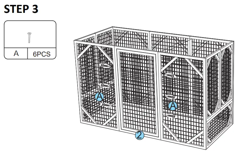 Coziwow-CW12B0379-Wooden-Outdoor-Cat-Enclosure-run-Playpen-Catio-11