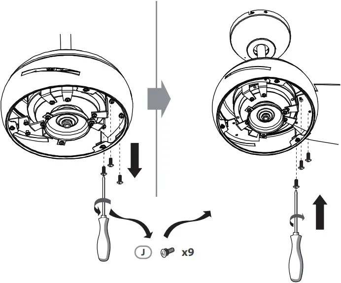 Inspire 36304897 Villar 106cm Ceiling Fan with Light - c18