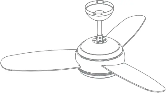 Inspire 36304897 Villar 106cm Ceiling Fan with Light - c19
