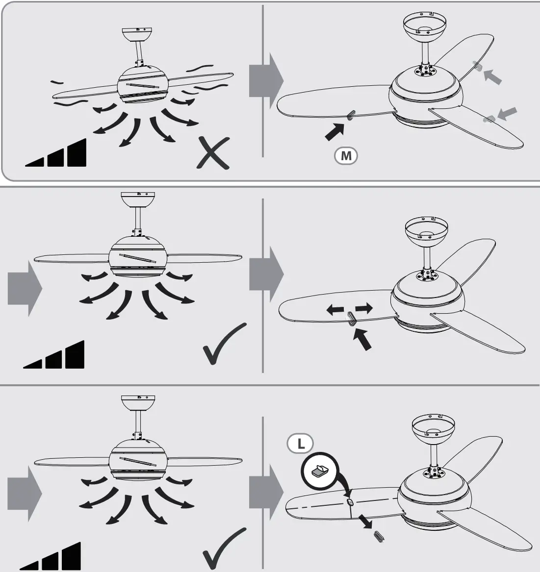 Inspire 36304897 Villar 106cm Ceiling Fan with Light - d19