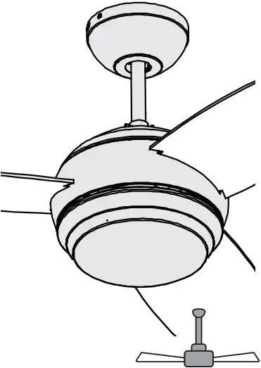 Inspire 36304897 Villar 106cm Ceiling Fan with Light - d7