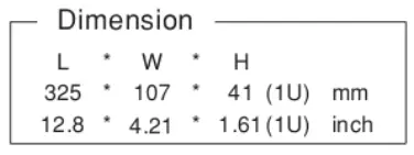 MEAN WELL DBR-3200 Rack Mountable Front End Battery Charger - Demination