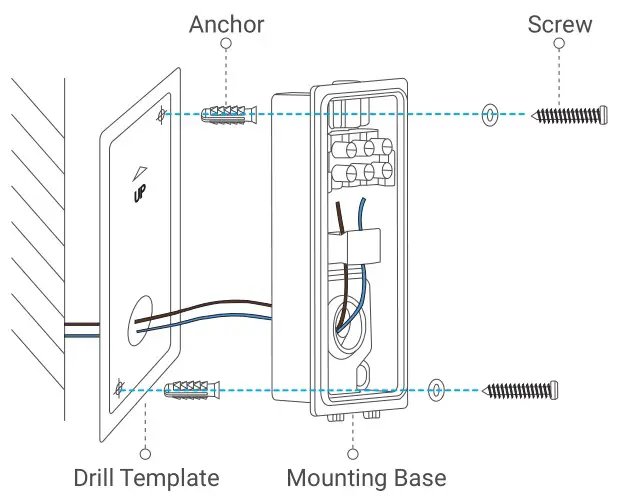 EZVIZ LC3 Security Camera - Install the mounting base