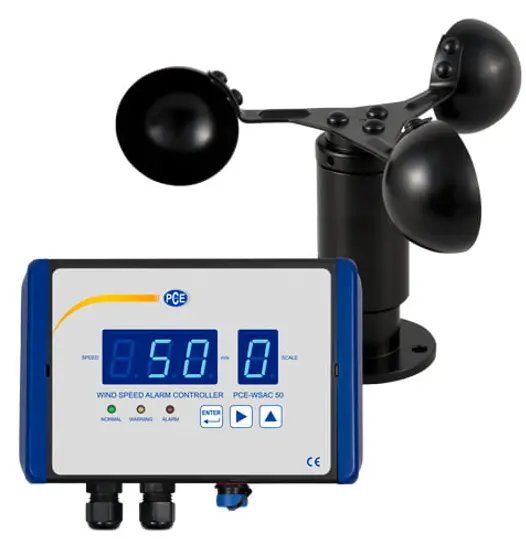 PCE Instruments PCE WSAC 50 Wind Speed Alarm Controller -
