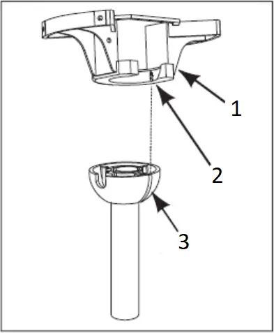 Orbegozo CPB 123105 - HOW TO HANG THE FAN 3
