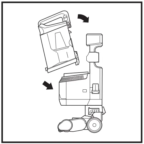 EMPTYING THE DUST CUP