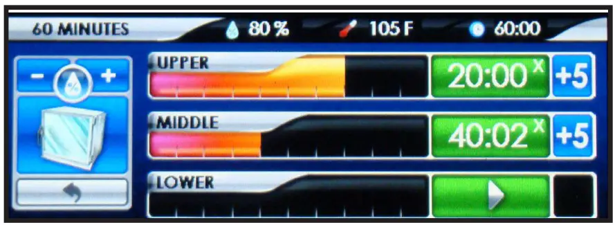 Proofer Running Screen