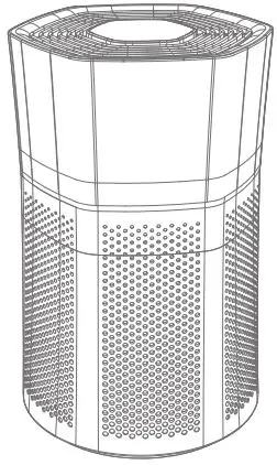 DeedMo AP1188 Tower True Hepa Air Purifier-FIG1