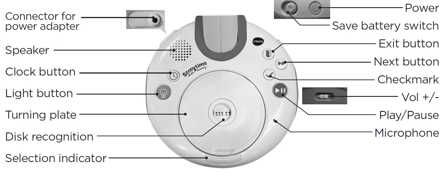 vtech Storytime With Sunny Story Telling Lamp 5