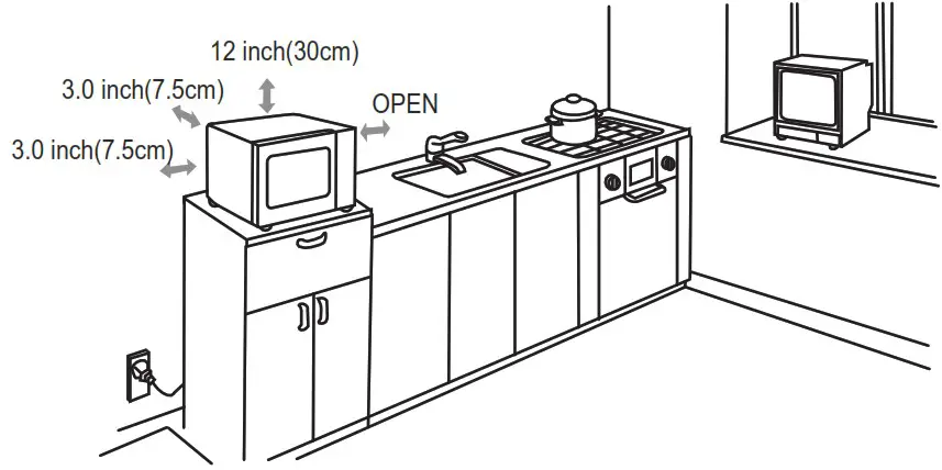 Comfee CMO-C20M1WH Microwave Oven - SETTING UP YOUR OVEN 3