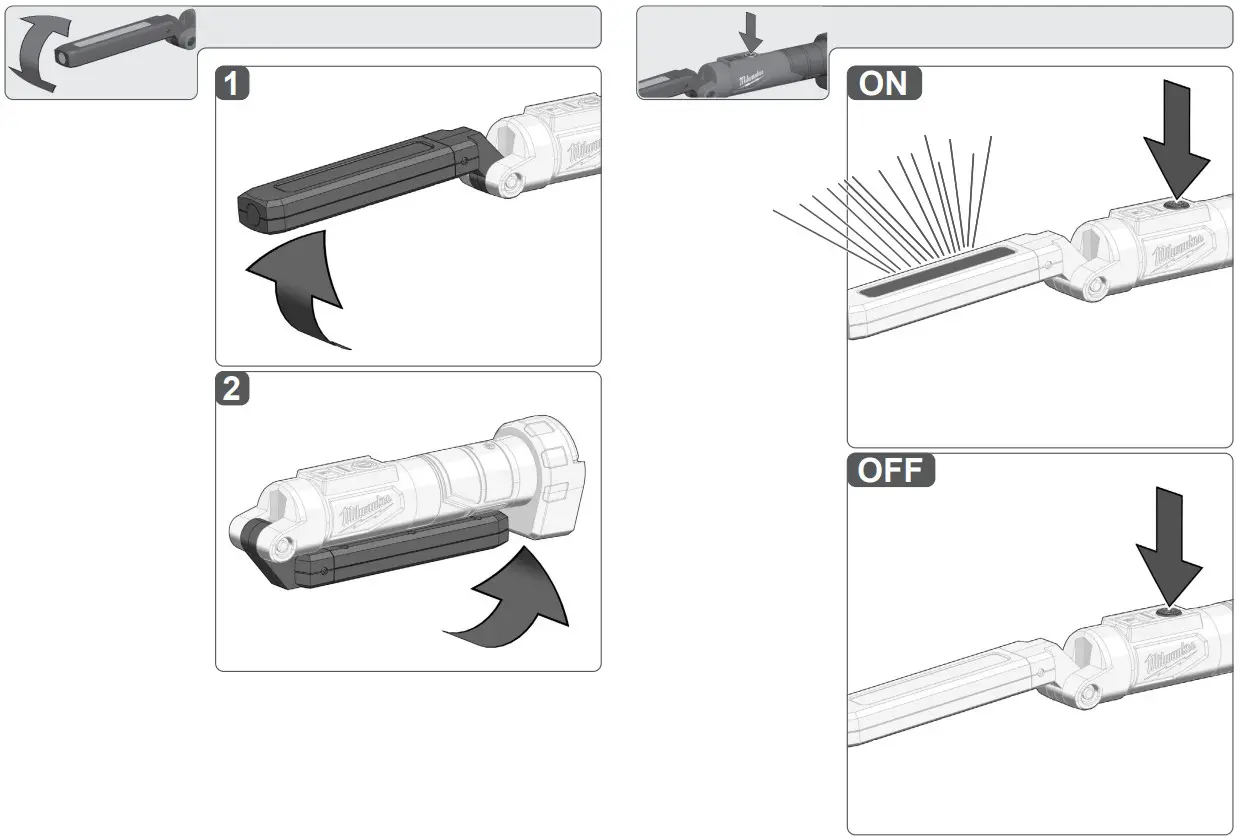 milwaukee L4 SL550 Rechargeable LED Work Light - fig 3