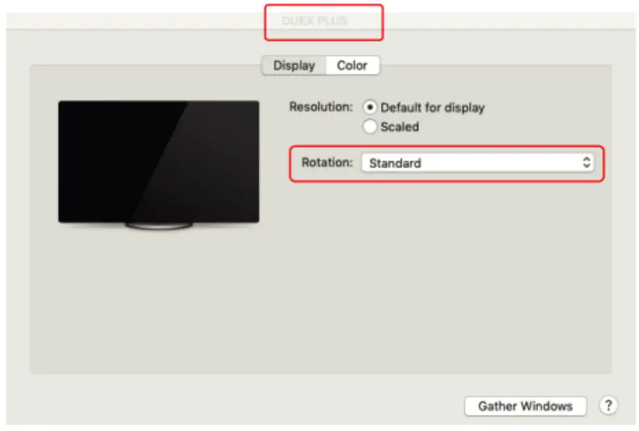 Display Settings
