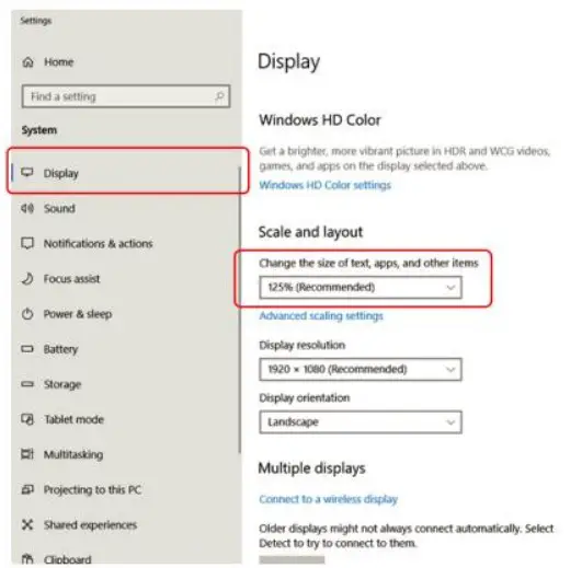 Display Settings