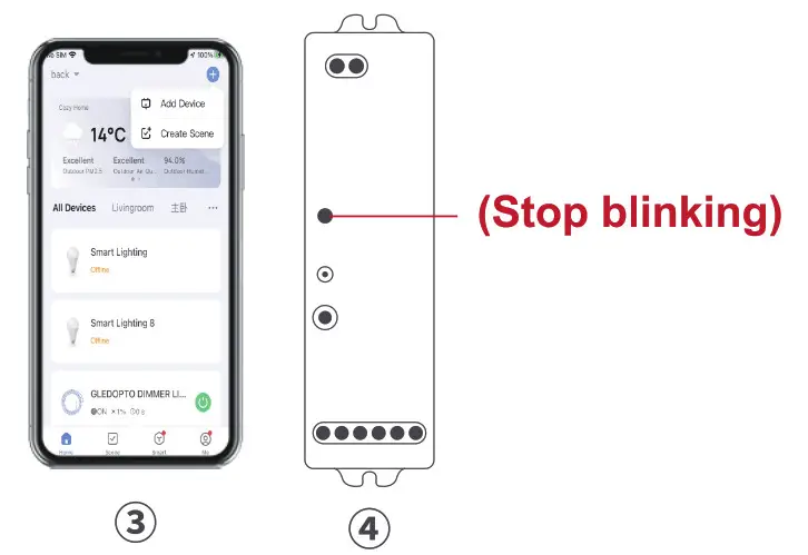 GLEDOPTO GL W CM I 002 WiFi 5in 1 Smart LED Controller - app